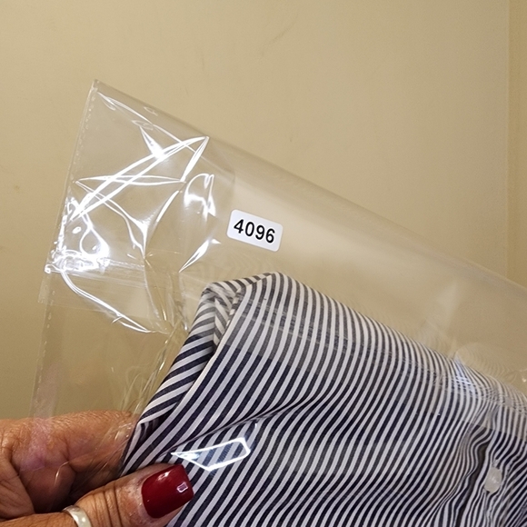 DESIGN LAB Women's Long Sleeves Stripes Non Iron Shirt size S/p - Picture 6 of 6